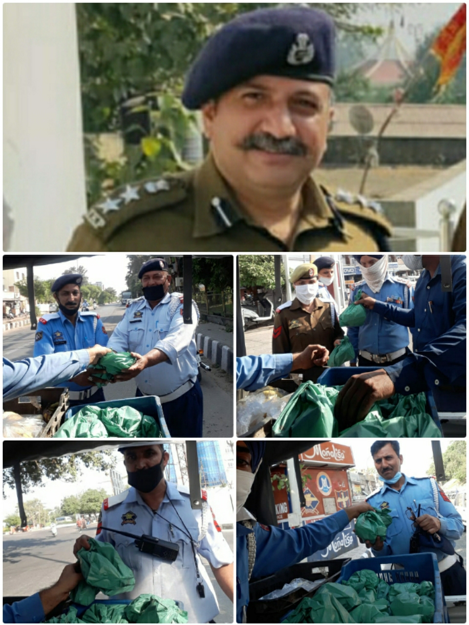 'SSP Traffic Jammu Shiv Kumar Sharma boost the Morale of Traffic Cop's for their Long Standing/Hectic Duties'